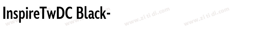 InspireTwDC Black字体转换